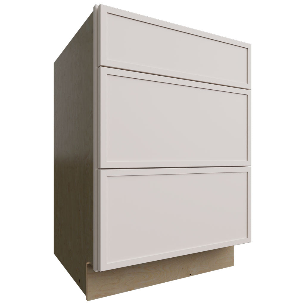 Fabuwood Allure Luna Dove 24" W X 34 1/2" H X 24" D 3 Drawer Base Cabinet