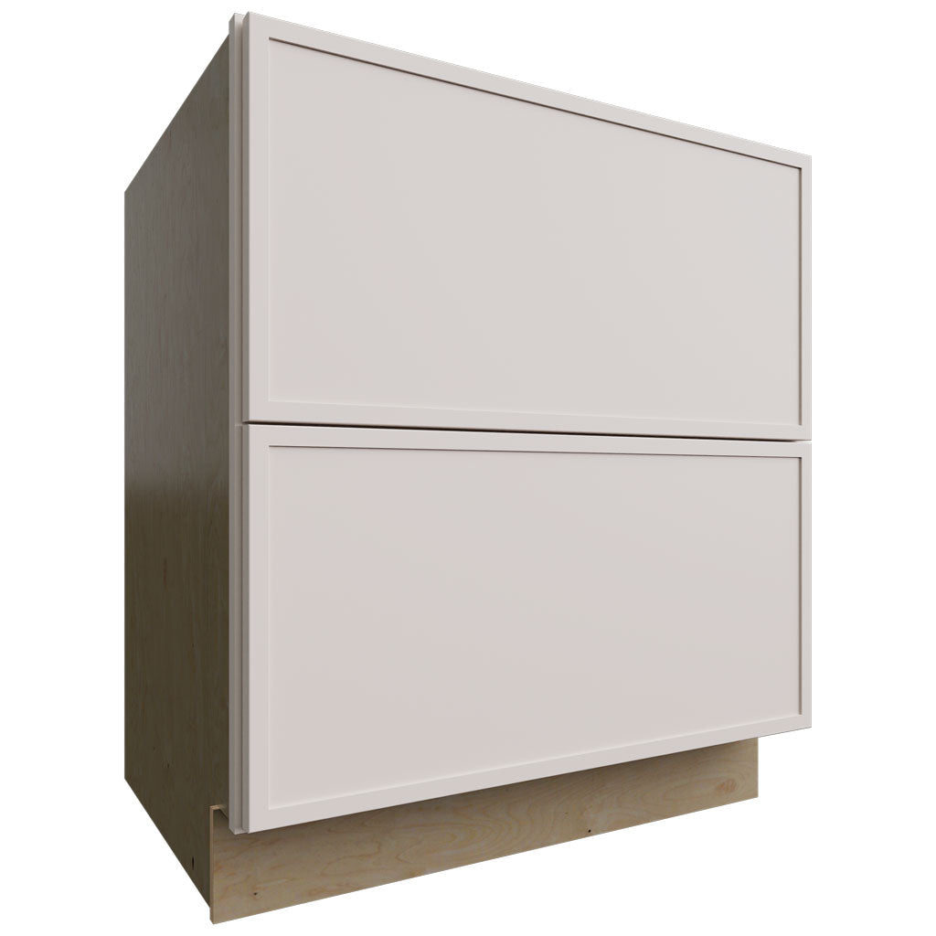 Fabuwood Allure Luna Dove 30" W X 34 1/2" H X 24" D 2 Drawer Base Cabinet