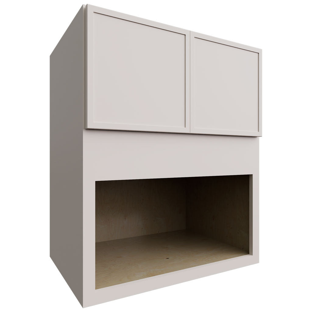Fabuwood Allure Luna Dove 30" W X 36" H X 21" D Microwave Cabinet