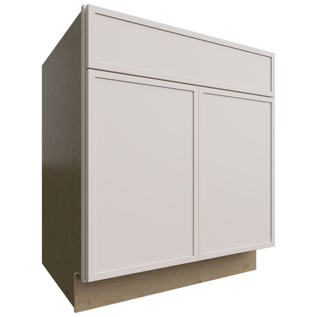 Fabuwood Allure Luna Dove 30" W X 34 1/2" H X 24" D Double Door Sink Base Cabinet