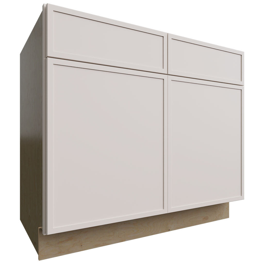 Fabuwood Allure Luna Dove 39" W X 34 1/2" H X 24" D Double Door Sink Base Cabinet