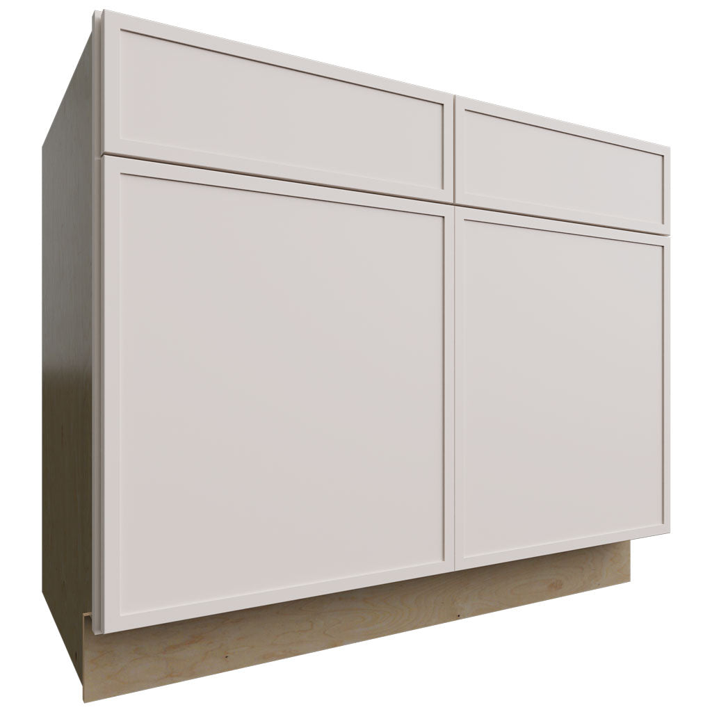 Fabuwood Allure Luna Dove 42" W X 34 1/2" H X 24" D Double Door Sink Base Cabinet