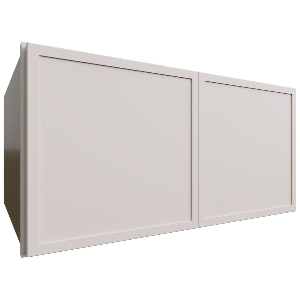Fabuwood Allure Luna Dove 30" W X 15" H X 24" D Double Door Wall Cabinet