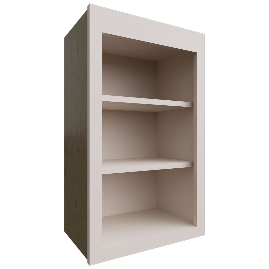 Fabuwood Allure Luna Dove 18" W X 30" H X 12" D Wall Open Shelf Cabinet