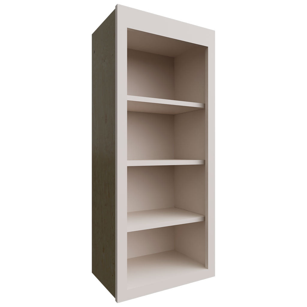 Fabuwood Allure Luna Dove 18" W X 42" H X 12" D Wall Open Shelf Cabinet