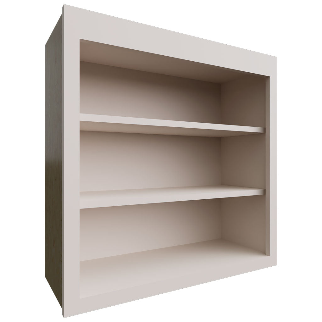 Fabuwood Allure Luna Dove 30" W X 30" H X 12" D Wall Open Shelf Cabinet