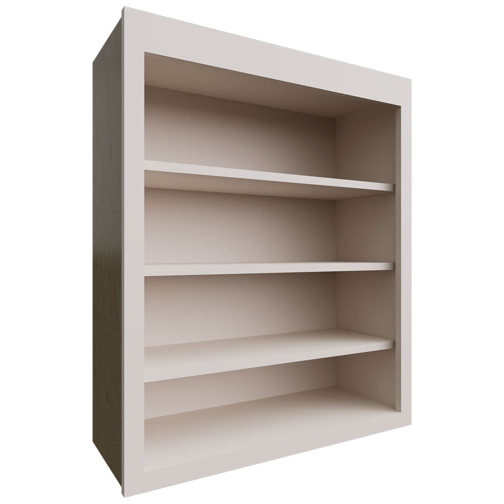 Fabuwood Allure Luna Dove 30" W X 36" H X 12" D Wall Open Shelf Cabinet