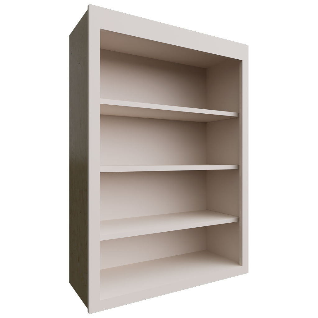 Fabuwood Allure Luna Dove 30" W X 42" H X 12" D Wall Open Shelf Cabinet