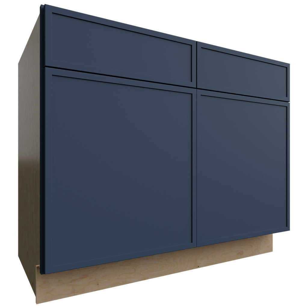 Fabuwood Allure Luna Indigo 42" W X 34 1/2" H X 24" D Double Doors/Double Drawers Base Cabinet