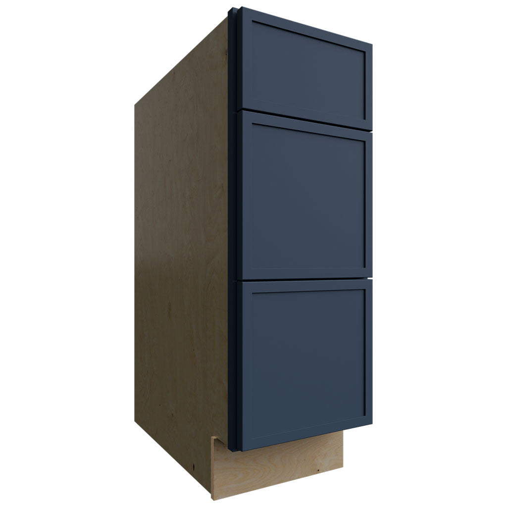 Fabuwood Allure Luna Indigo 12" W X 34 1/2" H X 24" D  3 Drawer Base Cabinet