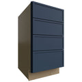 Fabuwood Allure Luna Indigo 18" W X 34 1/2" H X 24" D 4 Drawer Base Cabinet