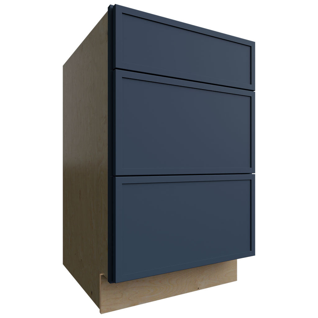 Fabuwood Allure Luna Indigo 21" W X 34 1/2" H X 24" D 3 Drawer Base Cabinet