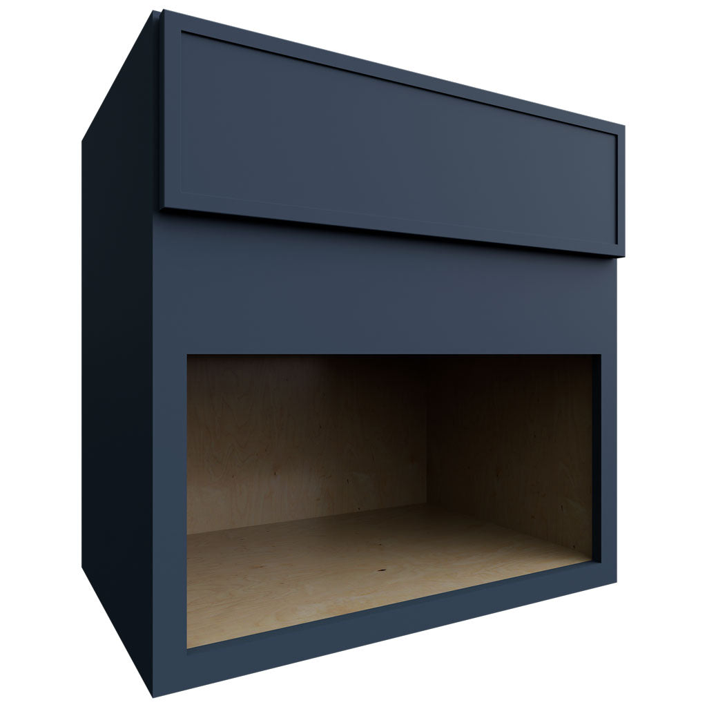 Fabuwood Allure Luna Indigo 30" W X 30" H X 21" D Wall Microwave Cabinet