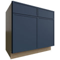 Fabuwood Allure Luna Indigo 36" W X 34 1/2" H X 24" D Double Door Sink Base Cabinet