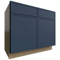 Fabuwood Allure Luna Indigo 39" W X 34 1/2" H X 24" D Double Door Sink Base Cabinet
