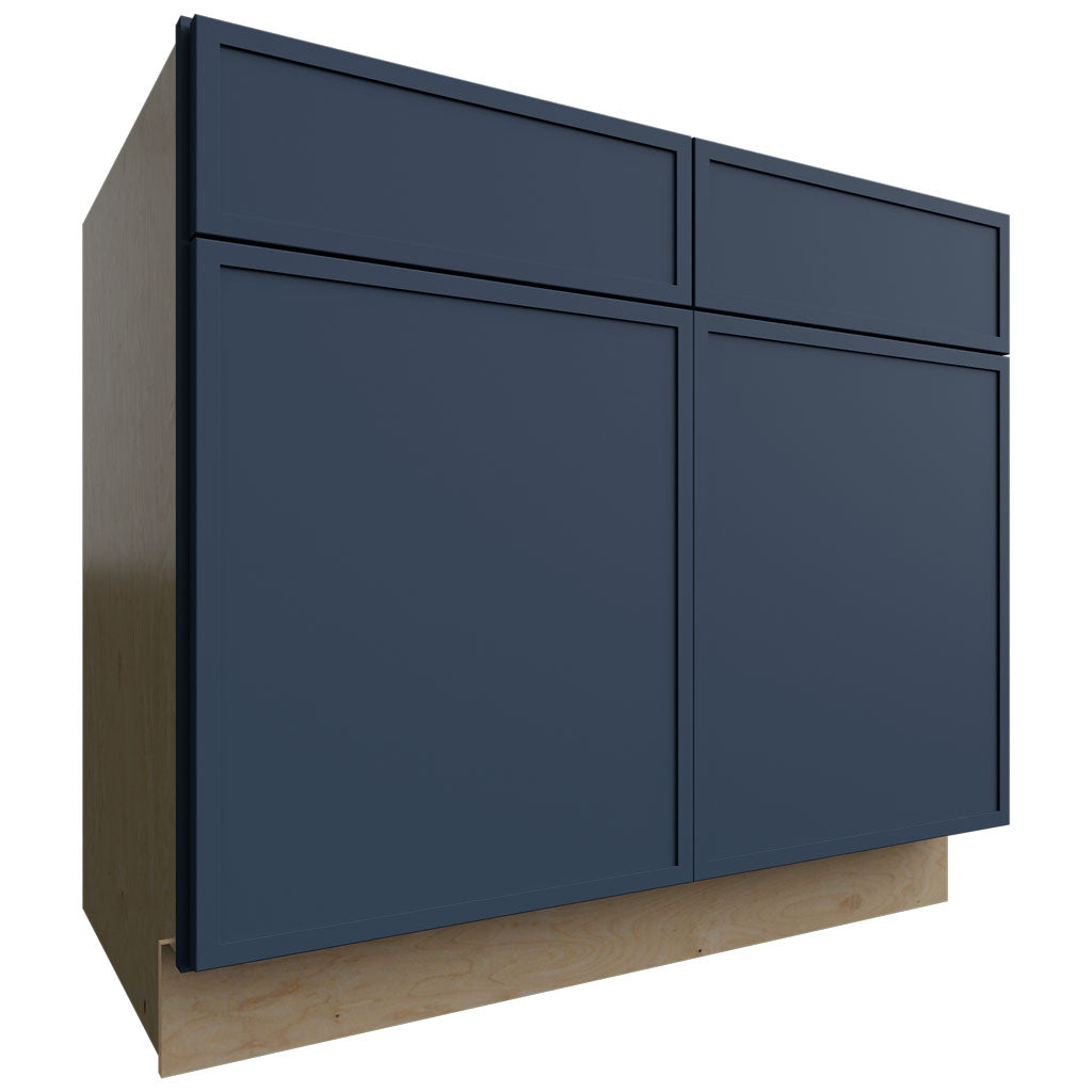 Fabuwood Allure Luna Indigo 39" W X 34 1/2" H X 24" D Double Door Sink Base Cabinet