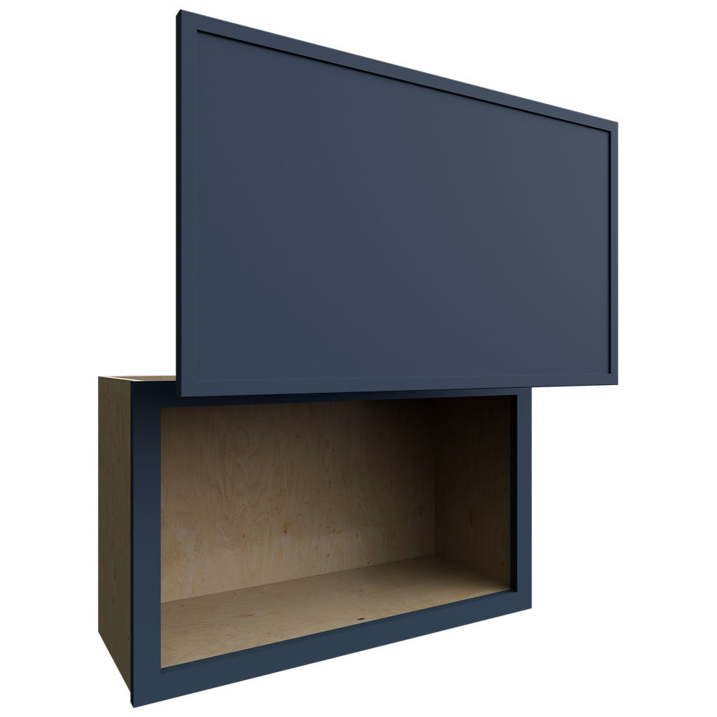 Fabuwood Allure Luna Indigo 30" W X 18" H X 12" D Wall Appliance Center Cabinet