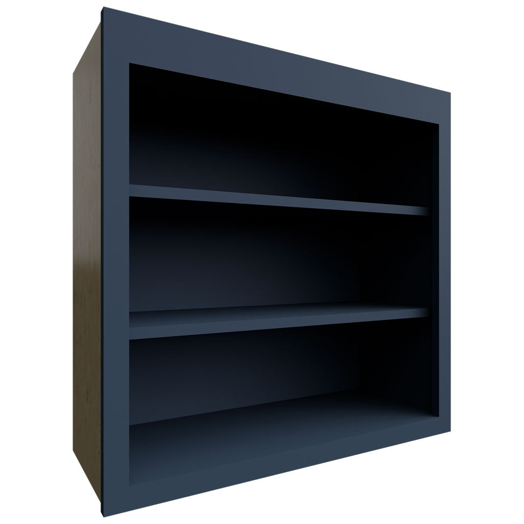 Fabuwood Allure Luna Indigo 30" W X 30" H X 12" D Wall Open Shelf Cabinet
