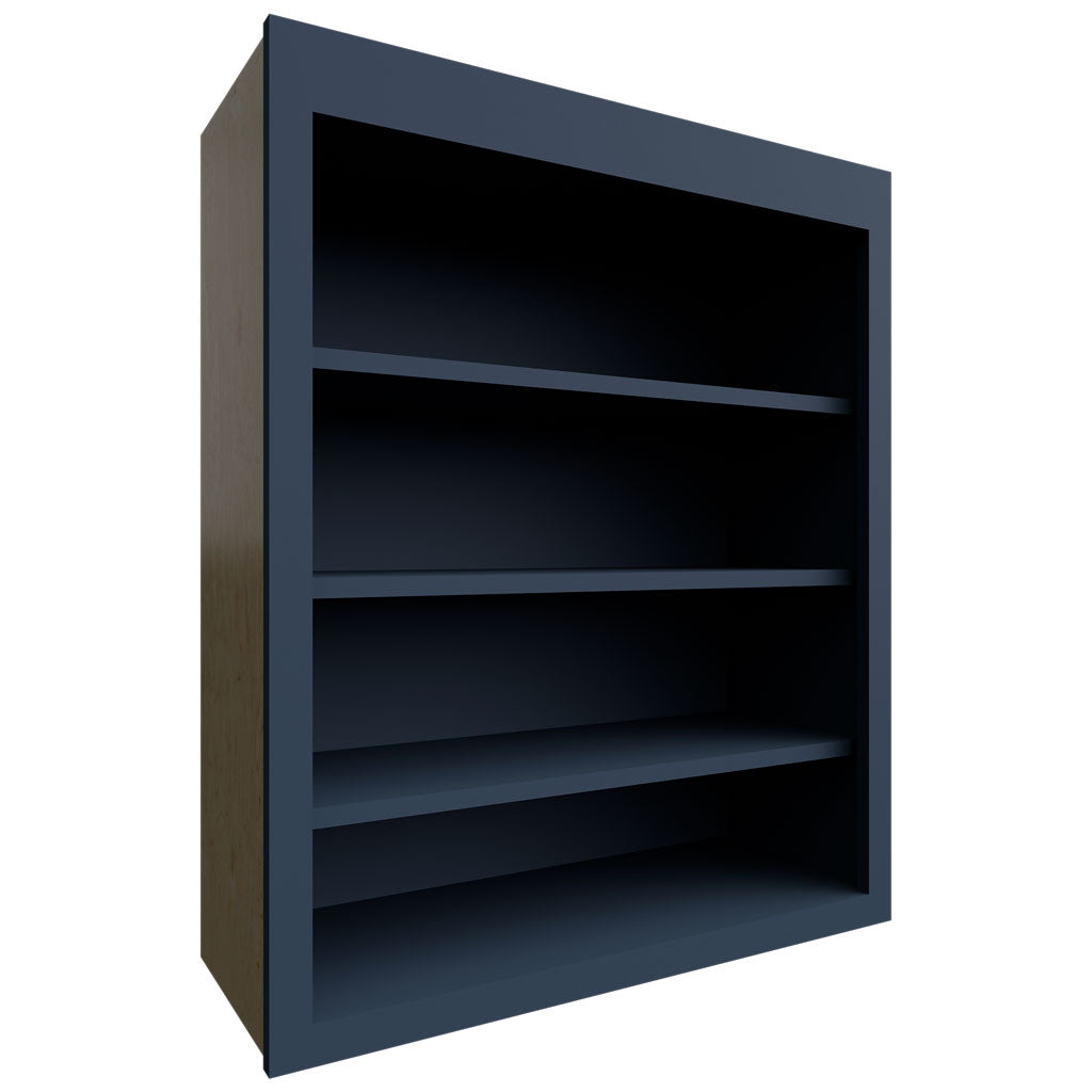 Fabuwood Allure Luna Indigo 30" W X 36" H X 12" D Wall Open Shelf Cabinet