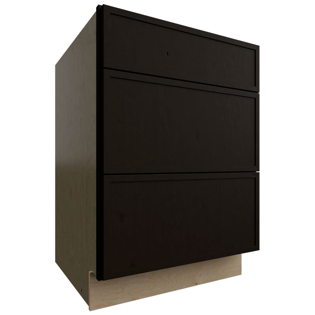 Fabuwood Allure Luna Kona 24" W X 34 1/2" H X 24" D 3 Drawer Base Cabinet