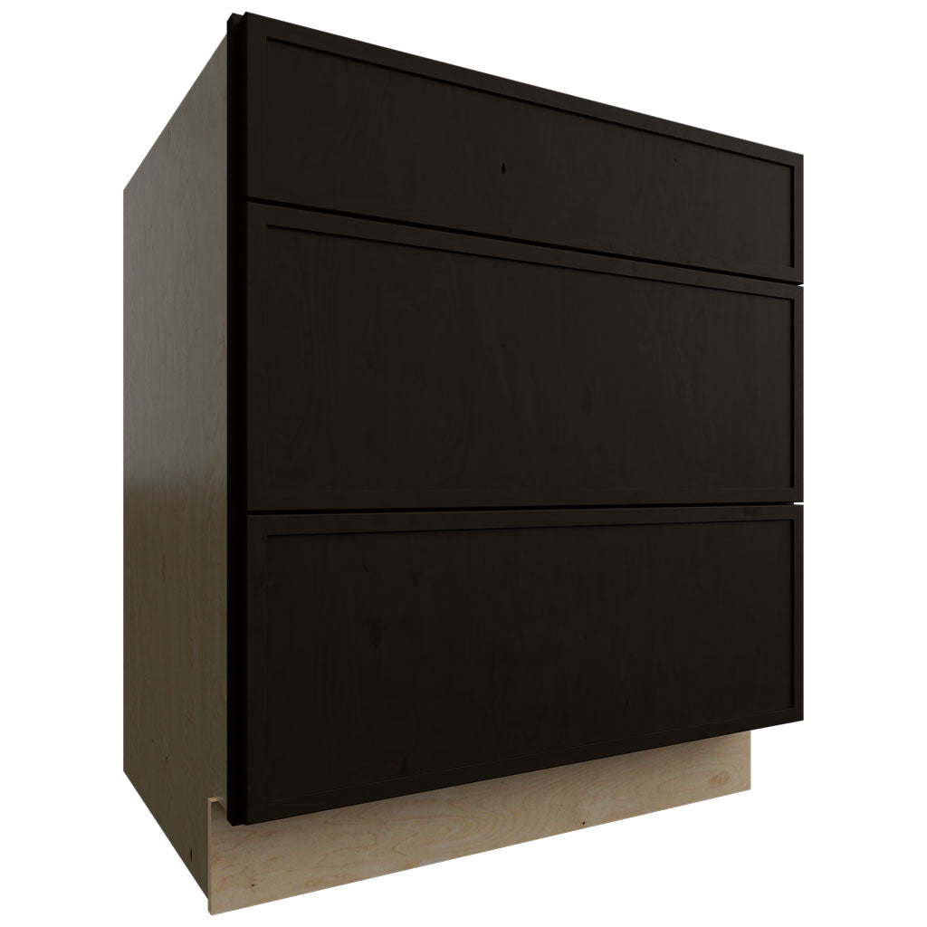Fabuwood Allure Luna Kona 30" W X 34 1/2" H X 24" D 3 Drawer Base Cabinet