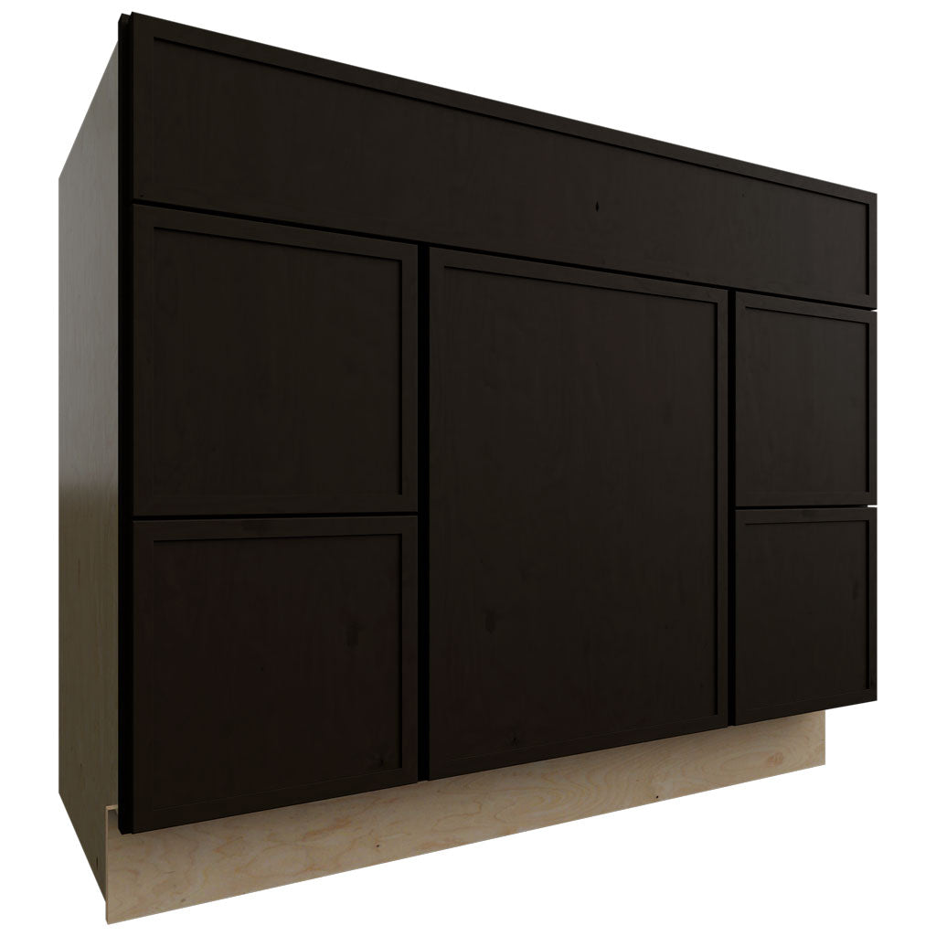 Fabuwood Allure Luna Kona 42" W X 34 1/2" H X 21" D Vanity Combo Single Sink w/4 Drawers Cabinet