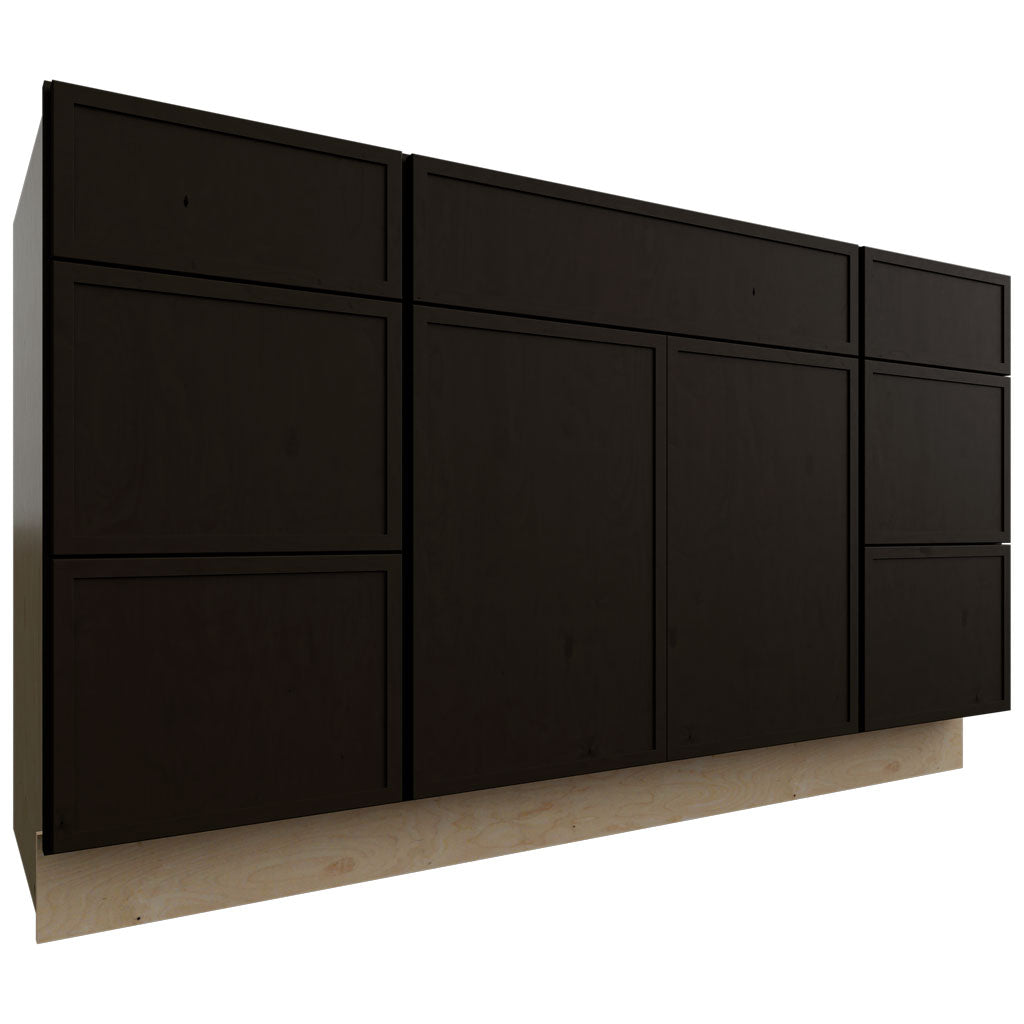 Fabuwood Allure Luna Kona 60" W X 34 1/2" H X 21" D Vanity Combo Single Sink Cabinet