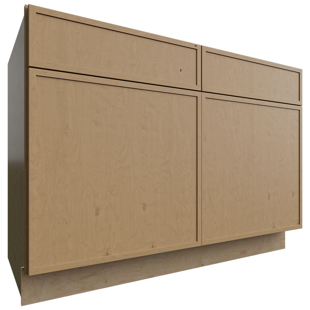 Fabuwood Allure Luna Timber 48" W X 34 1/2" H X 24" D Double Doors/Double Drawers Base Cabinet