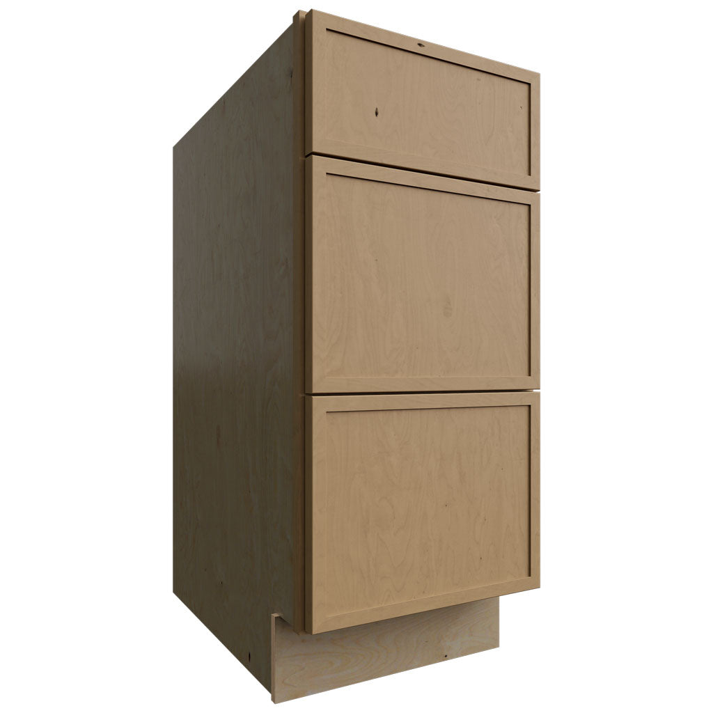 Fabuwood Allure Luna Timber 15" W X 34 1/2" H X 24" D 3 Drawer Base Cabinet