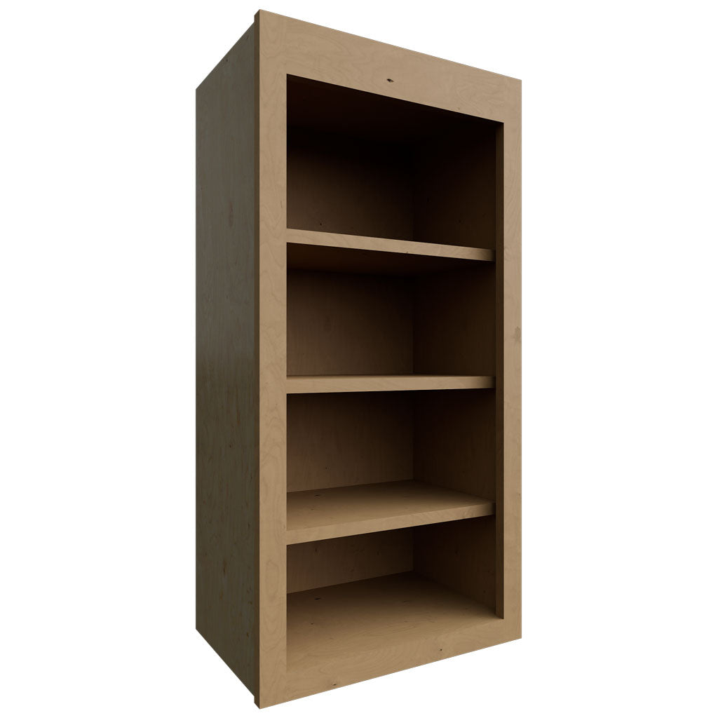 Fabuwood Allure Luna Timber 18" W X 36" H X 12" D Wall Open Shelf Cabinet