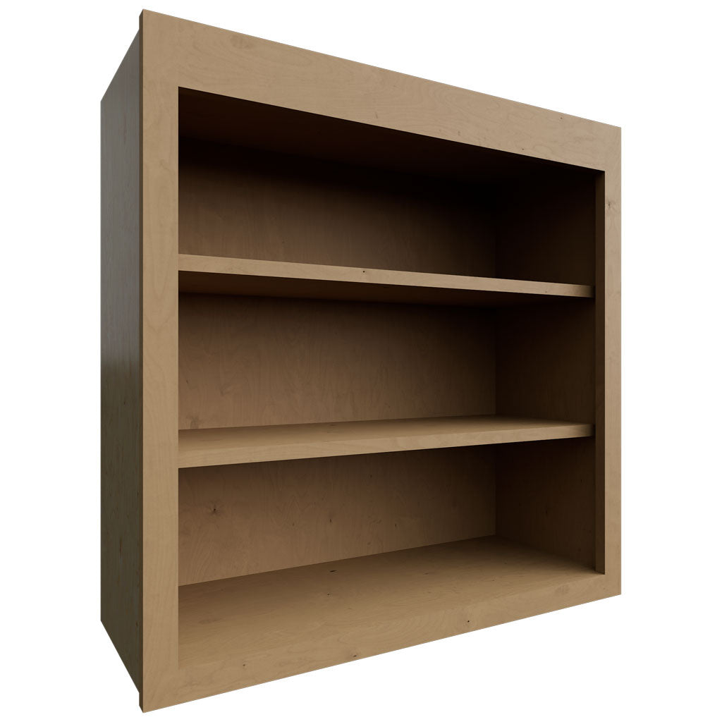 Fabuwood Allure Luna Timber 30" W X 30" H X 12" D Wall Open Shelf Cabinet