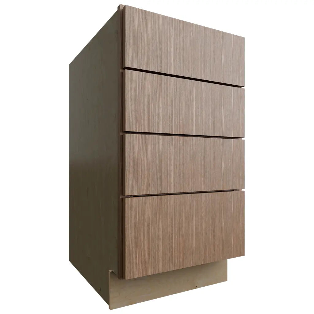 Fabuwood Allure Luxe Canyon Oak 18" W X 34 1/2" H X 24" D 4 Drawer Base Cabinet