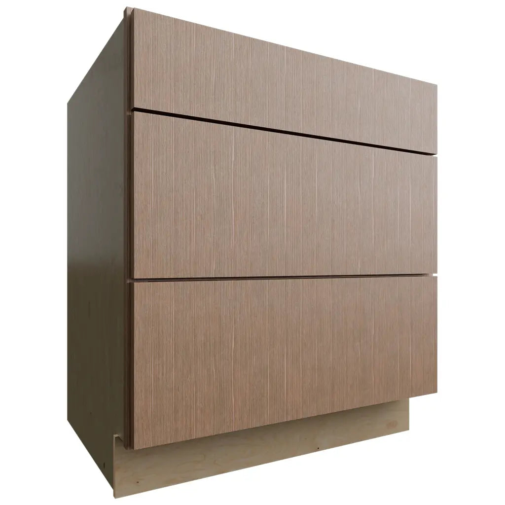 Fabuwood Allure Luxe Canyon Oak 30" W X 34 1/2" H X 24" D 3 Drawer Base Cabinet