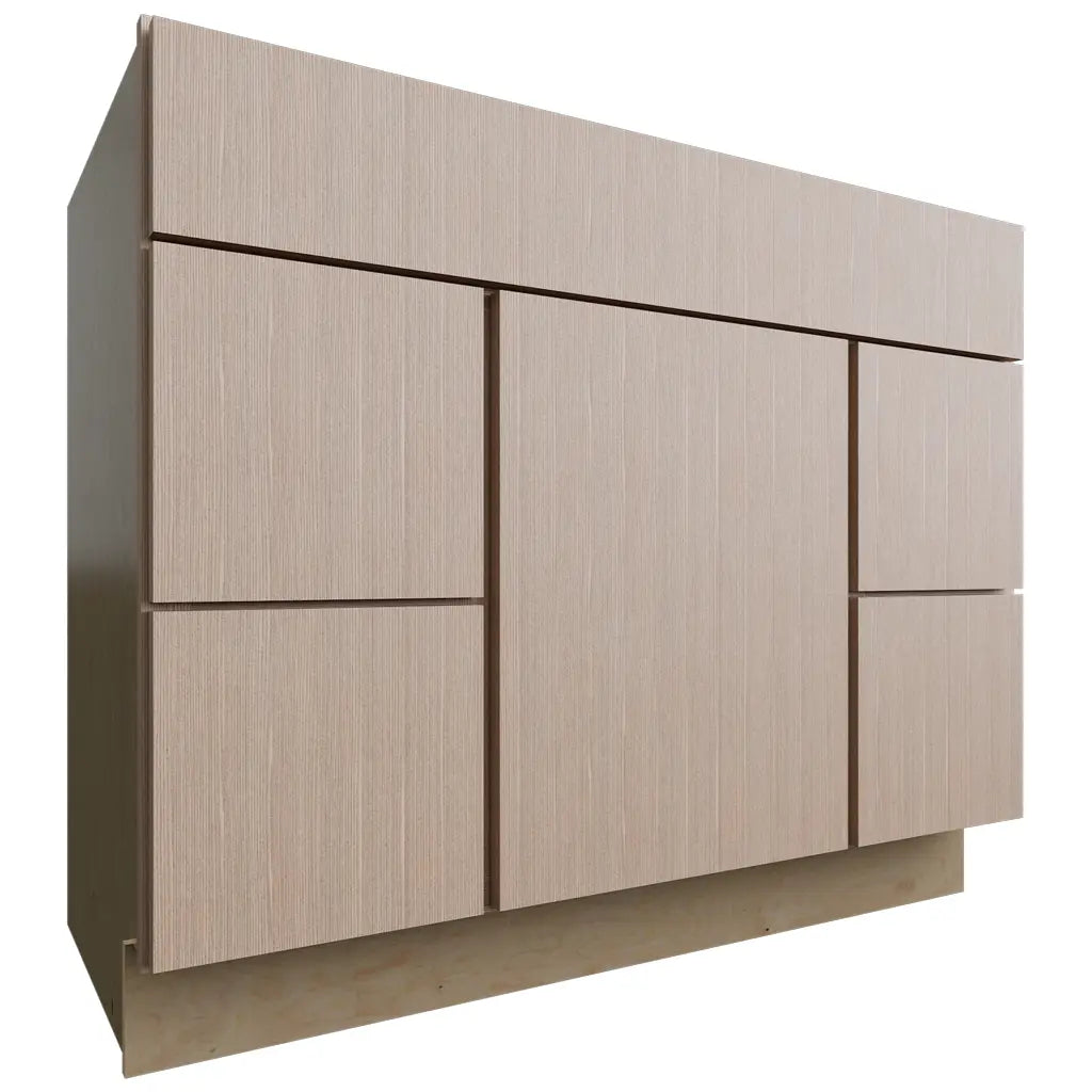 Fabuwood Allure Luxe Desert Oak 42" W X 34 1/2" H X 21" D Vanity Combo Single Sink W/4 Drawers Cabinet