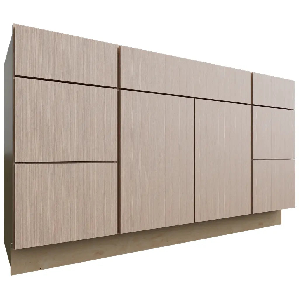 Fabuwood Allure Luxe Desert Oak 60" W X 34 1/2" H X 21" D Vanity Combo Single Sink Cabinet