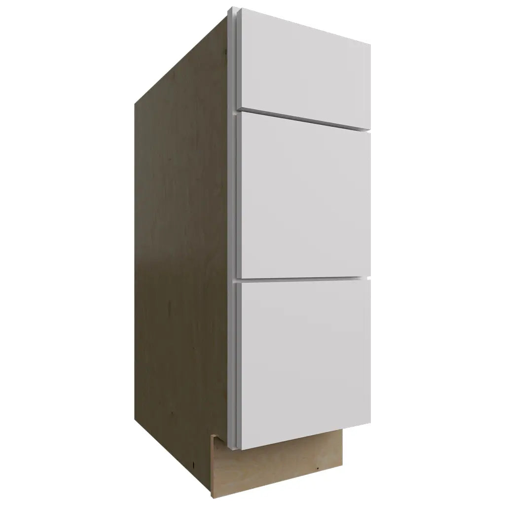 Fabuwood Allure Luxe Frost 12" W X 34 1/2" H X 24" D 3 Drawer Base Cabinet