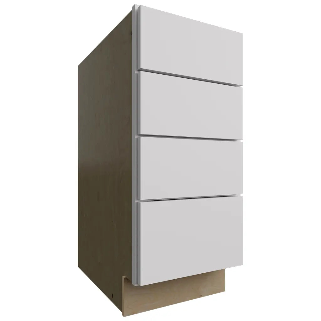 Fabuwood Allure Luxe Frost 15" W X 34 1/2" H X 24" D 4 Drawer Base Cabinet