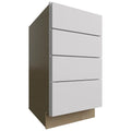 Fabuwood Allure Luxe Frost 18" W X 34 1/2" H X 24" D 4 Drawer Base Cabinet