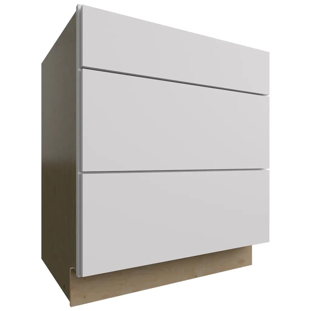 Fabuwood Allure Luxe Frost 30" W X 34 1/2" H X 24" D 3 Drawer Base Cabinet