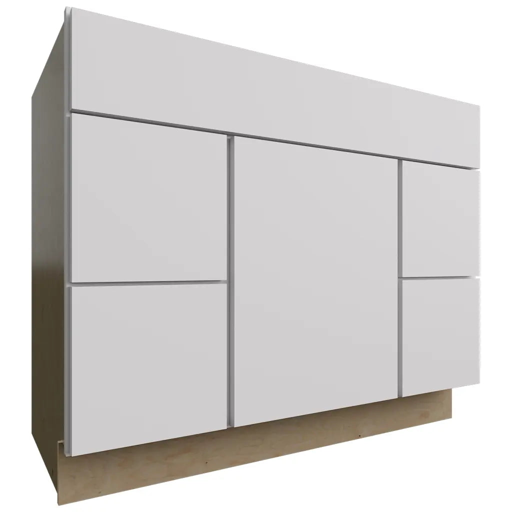 Fabuwood Allure Luxe Frost 42" W X 34 1/2" H X 21" D Vanity Combo Single Sink W/4 Drawers Cabinet