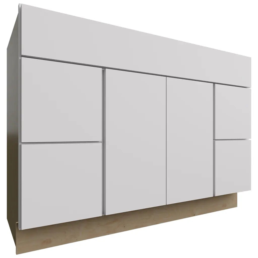 Fabuwood Allure Luxe Frost 48" W X 34 1/2" H X 21" D Vanity Combo Single Sink W/4 Drawers Cabinet