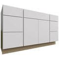 Fabuwood Allure Luxe Frost 60" W X 34 1/2" H X 21" D Vanity Combo Single Sink Cabinet