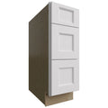Fabuwood Allure Nexus Frost 12" W X 34 1/2" H X 24" D  3 Drawer Base Cabinet