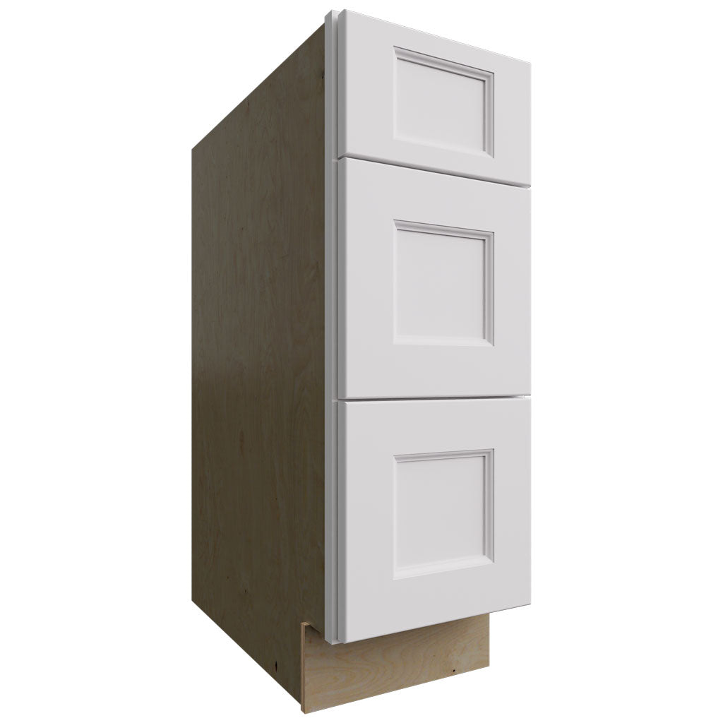 Fabuwood Allure Nexus Frost 12" W X 34 1/2" H X 24" D  3 Drawer Base Cabinet