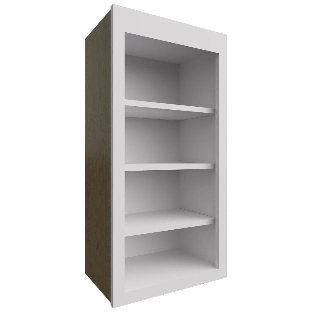 Fabuwood Allure Nexus Frost 18" W X 36" H X 12" D Wall Open Shelf Cabinet