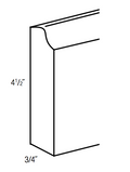 BM8 - RTA Unfinished Shaker - Furniture Base Molding - 3/4" thick 4-1/2" tall 96" long