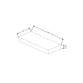 Fabuwood Illume Catalina Agua Marina 24" W x 2 1/2" H x 10" D Timber Floating Shelf
