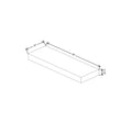 Fabuwood Illume Catalina Verde Salvia 30" W x 2 1/2" H x 10" D Black Matte Floating Shelf