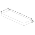 Fabuwood Allure Galaxy Natural Oak 30" W X 2 1/2" H X 10" D Timber Floating Shelf