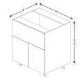 Fabuwood Illume Catalina Muratti 4 30" W x 34 1/2" H x 24" D Farm Sink Base Cabinet